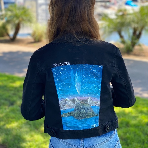 Neowise Custom Hand Painted Wearable Art Jacket - Picture 8 of 8